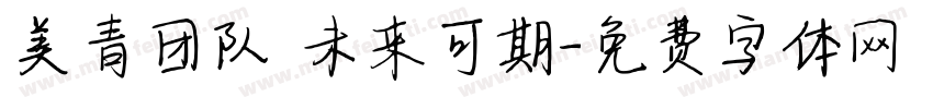 美青团队 未来可期字体转换